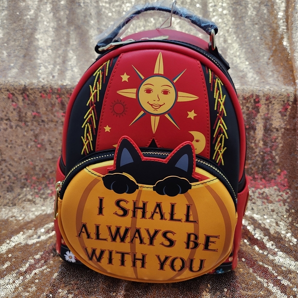 hocus pocus binx mini backpack Tarot Loungefly Disney Hocus Pocus Binx (Plush Pocket) Mini Backpack New Hocus Pocus Binx Pocket Mini